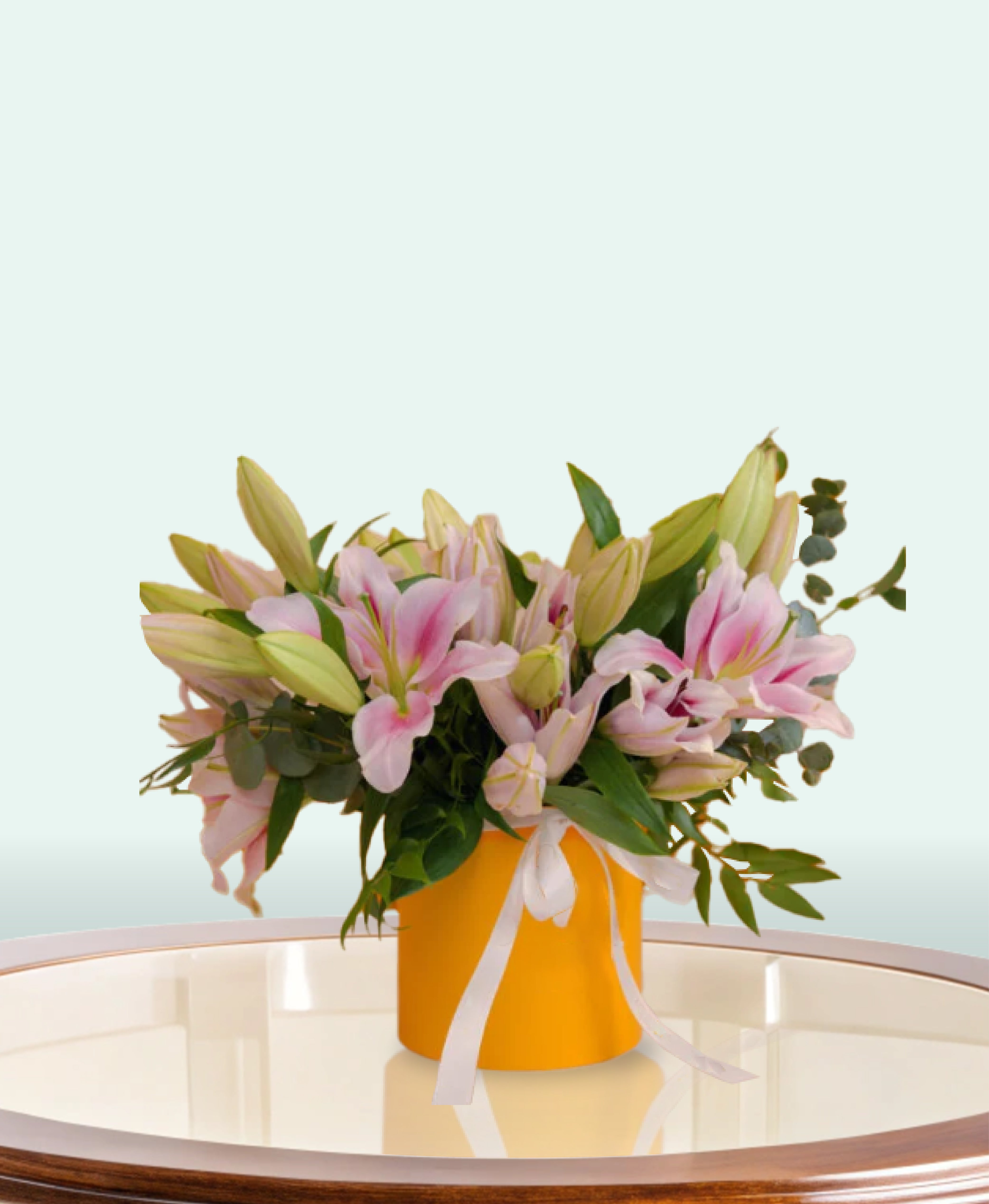 Lush Pink Lilies in Signature Box